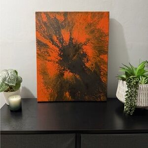 Original Abstract Art 16x20 One Of Kind Handmade Painting On Canvas